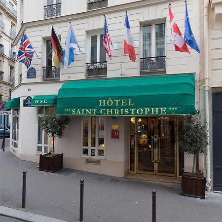 Hotel Saint Christophe Paris Exterior foto